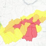 Carte des dangers d'incendie en Valais